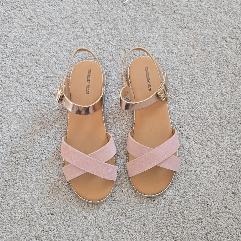 Pink Strappy Sandals